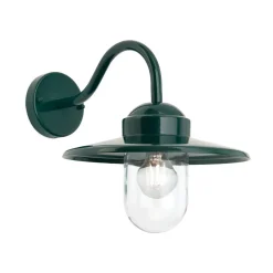 ORION Edward utendørs vegglampe i mørkegrønn vintage-stil| Vegglamper Utendørs