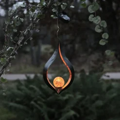 STAR TRADING Effektiv LED-solcellelampe Melilla for oppheng Online