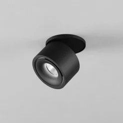 Egger Licht EGG DLS innfelt spot DL Clippo S EP, svart, DTW Ø 7,5 cm| Butikkbelysning