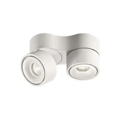 Egger Licht EGG DLS LED-downlight Clippo Duo, 2-lys, hvit, 2700K| Butikkbelysning|Downlights