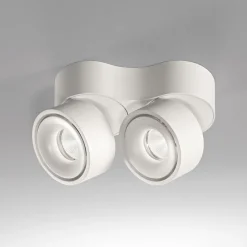 Egger Licht EGG DLS LED-downlight Clippo Duo, 2-lys, hvit, 2700K| Butikkbelysning|Downlights