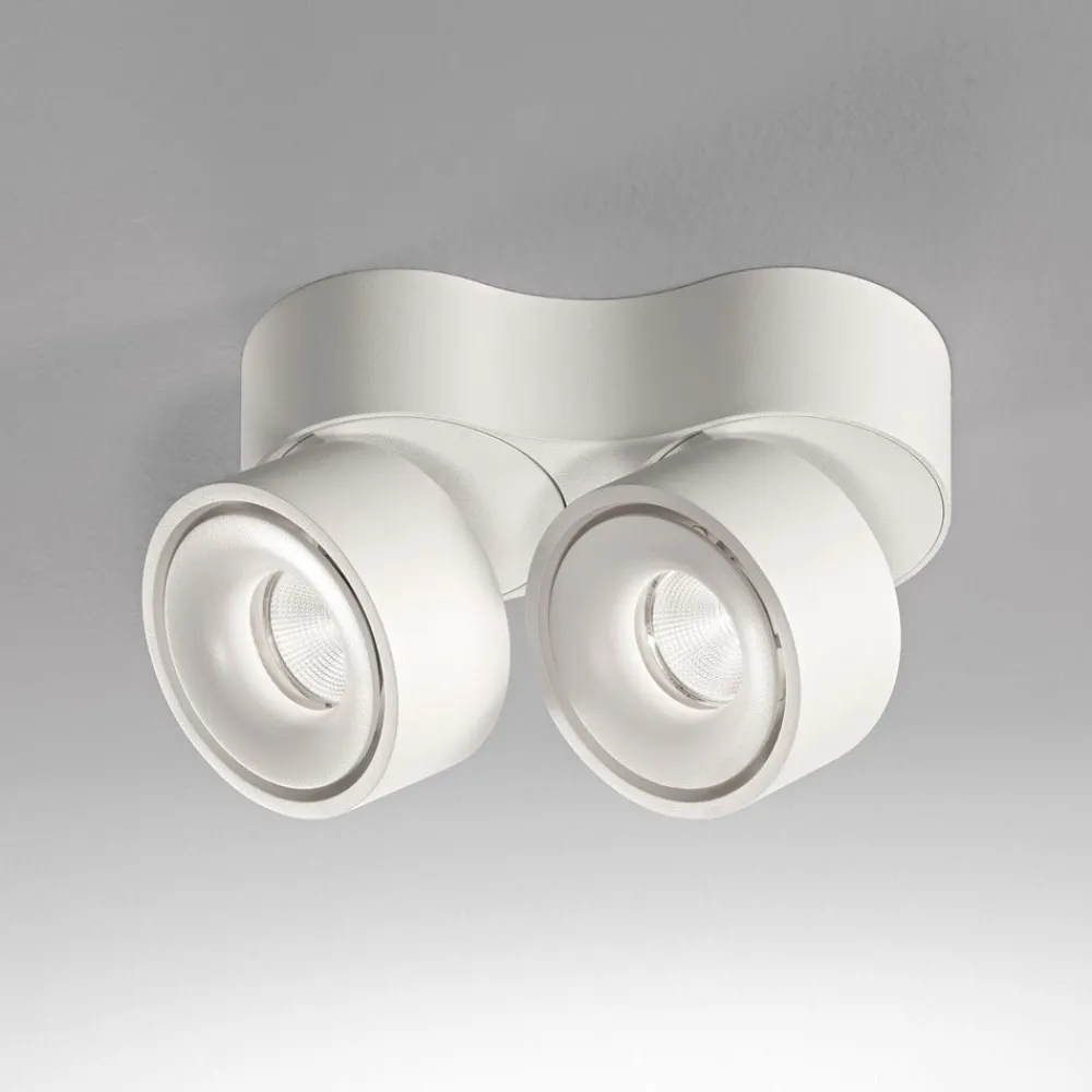 Egger Licht EGG DLS LED-downlight Clippo Duo, 2-lys, hvit, 2700K| Butikkbelysning|Downlights