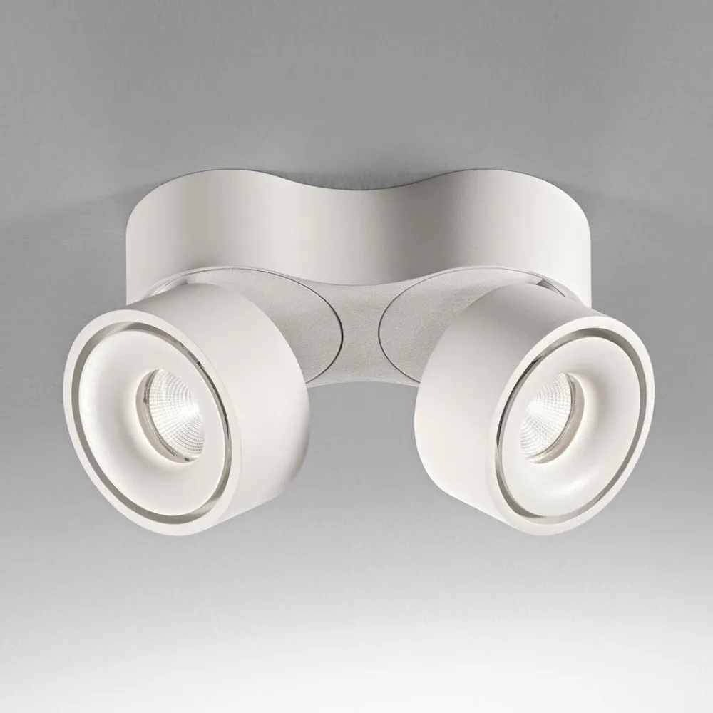 Egger Licht EGG DLS LED-downlight Clippo Duo, 2-lys, hvit, 2700K| Butikkbelysning|Downlights