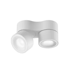 Egger Licht EGG DLS LED-spot Clippo Duo hvit/hvit DALI DTW 2 lyskilder| Butikkbelysning
