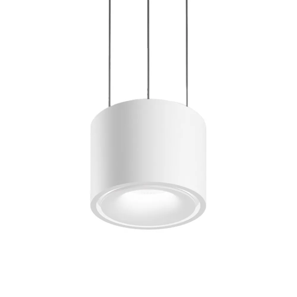 Egger Licht EGG hengelampe Clippo hvit/hvit Ø10cm DALI DTW opp/ned| Butikkbelysning