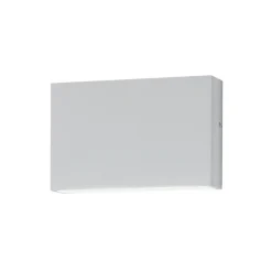 Egger Licht EGG utendørs vegglampe Flatbox, hvit, 11x7 cm, aluminium| Vegglamper Utendørs