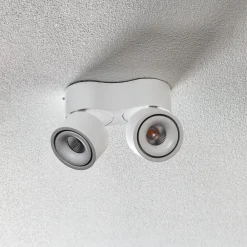 Egger Licht Egger Clippo S Duo LED-takspot, hvit, 3 000 K| Butikkbelysning|Downlights