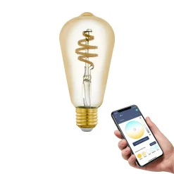 EGLO connect E27 ST64 LED-pære 5,5W 400lm CCT| E27 Pærer|Dimbar Led-Pære
