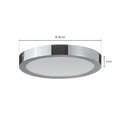 EGLO connect Fueva-C taklampe rund 30 cm krom Outlet
