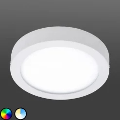 EGLO connect Fueva-C taklampe rund 22,5 cm hvit| Smarthus Belysning