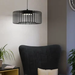 EGLO connect LED-hengelampe Ginestrone-Z, 1 lyskilde, svart Discount