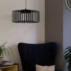 EGLO connect LED-hengelampe Ginestrone-Z, 1 lyskilde, svart Discount