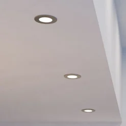 EGLO connect LED-innfellingslampe Fueva 6-Z, grå, 3-pak| Smarthus Belysning