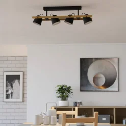 EGLO connect LED-taklampe Hornwood-Z, 4 lyskilder, svart New