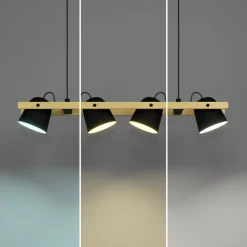 EGLO connect LED-taklampe Hornwood-Z, 4 lyskilder, svart Hot