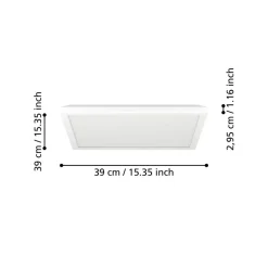 EGLO connect LED-taklampe Rovito-Z, hvit, 39 x 39 cm Hot