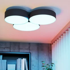 EGLO connect Smart LED-taklampe Barbano-Z, svart| Smarthus Belysning
