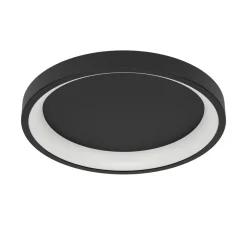 EGLO connect Smart-LED taklampe Loretello-Z, rund, svart