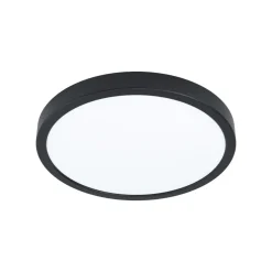 EGLO connect Smart-LED-utenpåliggende lampe Fueva 6-Z, svart, Ø27cm| Smarthus Belysning