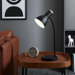 EGLO Veradal-QI LED-bordlampe med touchdimmer| Bordlamper