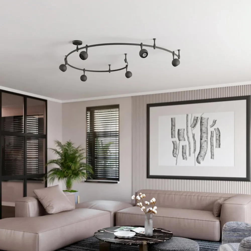 ELC Delila skinnesystem, rundt, sandsort| Skinnesystem