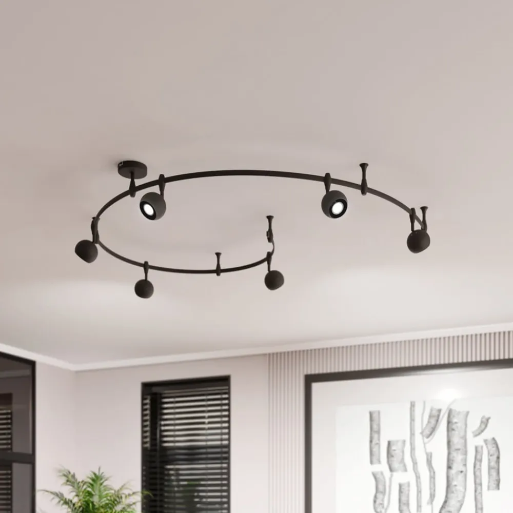 ELC Delila skinnesystem, rundt, sandsort| Skinnesystem