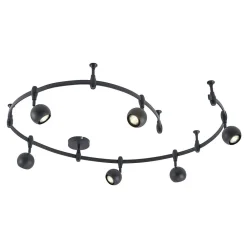 ELC Delila skinnesystem, rundt, sandsort| Skinnesystem