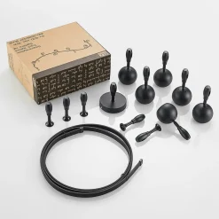 ELC Delila skinnesystem, rundt, sandsort| Skinnesystem