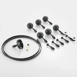 ELC Delila skinnesystem, rundt, sandsort| Skinnesystem