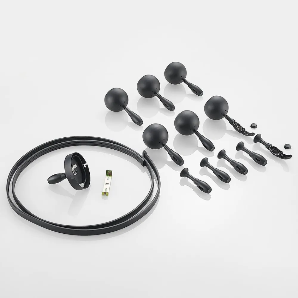 ELC Delila skinnesystem, rundt, sandsort| Skinnesystem