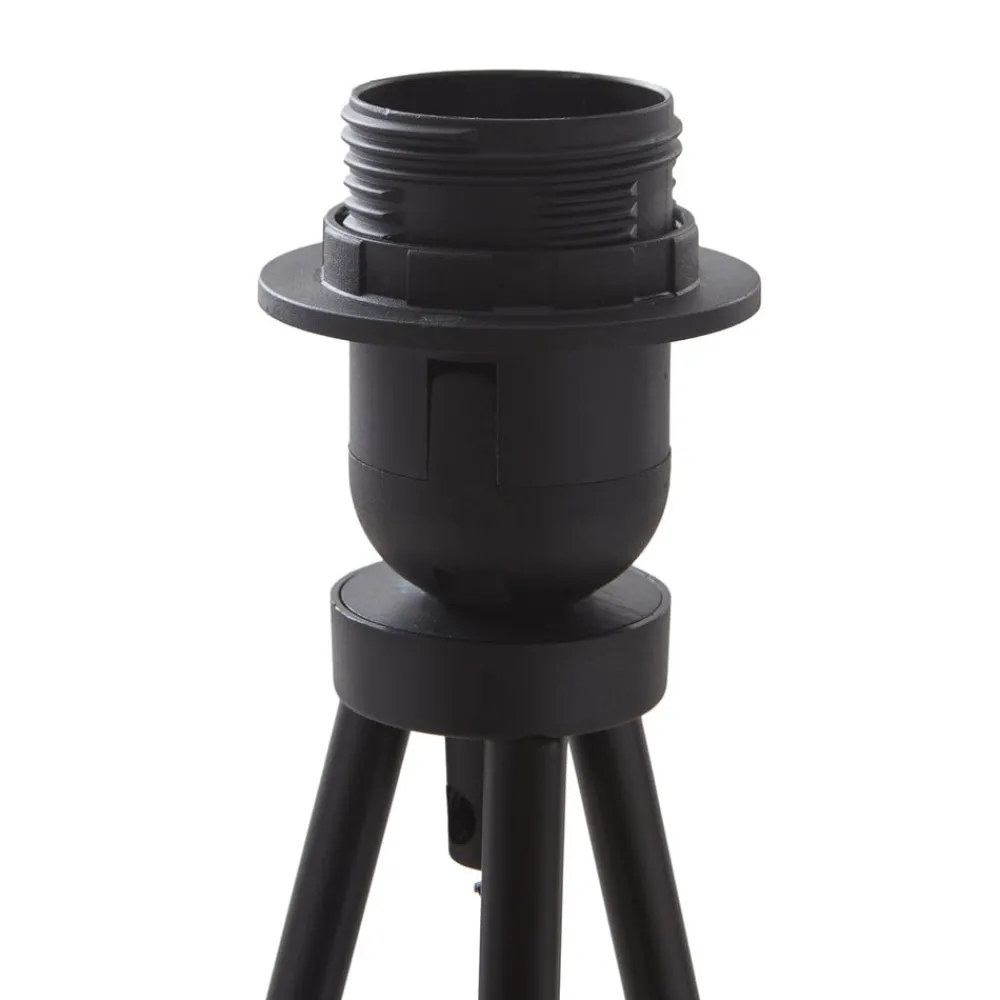 ELC Elsika gulvlampe på stativ, stoffskjerm, brun| Gulvlamper