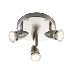 ELC Kalean downlight, nikkel, 3 lyskilder| Design- Og Hotellbelysning|Led-Innendørs