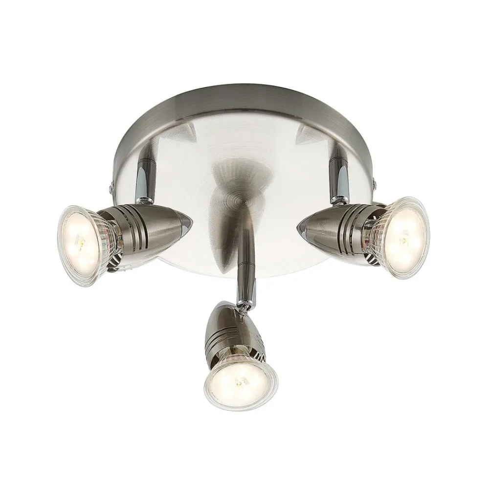 ELC Kalean downlight, nikkel, 3 lyskilder| Design- Og Hotellbelysning|Led-Innendørs