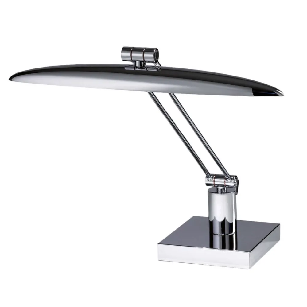 Cremasco Elegant LED-leselampe Anabella, blank krom| Kontorbelysning