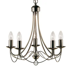 Searchlight Elegant lysekrone MAYPOLE med 5 lyskilder Discount