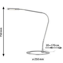Paulmann Elegant PLAZA skrivebordslampe i jern| Kontorbelysning|Bordlamper