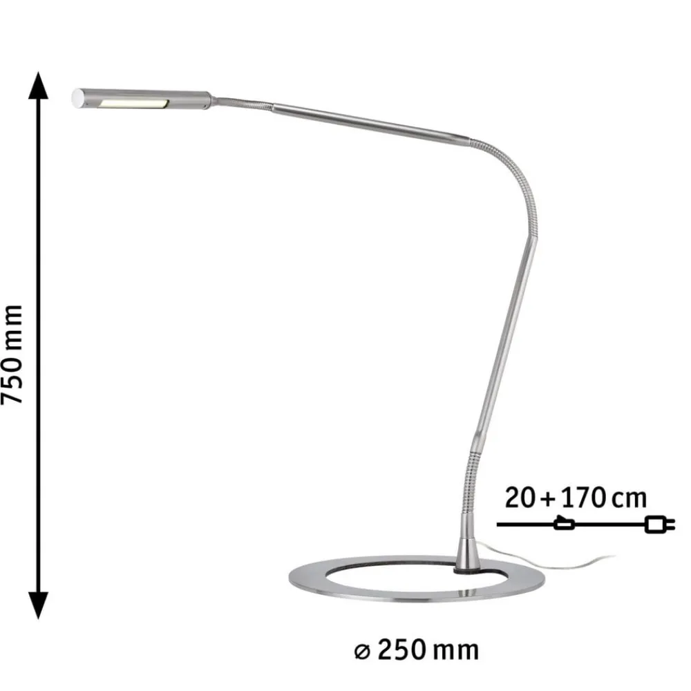 Paulmann Elegant PLAZA skrivebordslampe i jern| Kontorbelysning|Bordlamper
