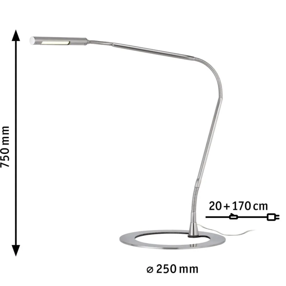 Paulmann Elegant PLAZA skrivebordslampe i jern| Kontorbelysning|Bordlamper