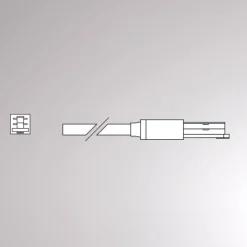 Molto Luce Endetilkobling for Volare skinnekabel 2 m svart New