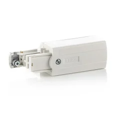 GLOBAL Endetilkobling venstre for strømskinne Noa hvit| Skinnesystem