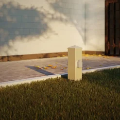 G & L Handels GmbH Energisøyle 400166 i stål med 2 stikkontakter| Strømsøyler|Tilbehør