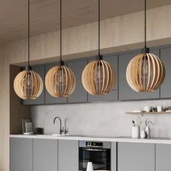 Envostar Clay pendellampe, bjørkekryssfiner, 4fl| Pendellamper