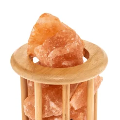 Envostar Harmony-saltlampe med lyst trebur| Bordlamper