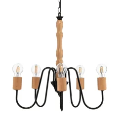 Envostar Joiy lysekrone, 5 lyskilder, svart| Lysekroner