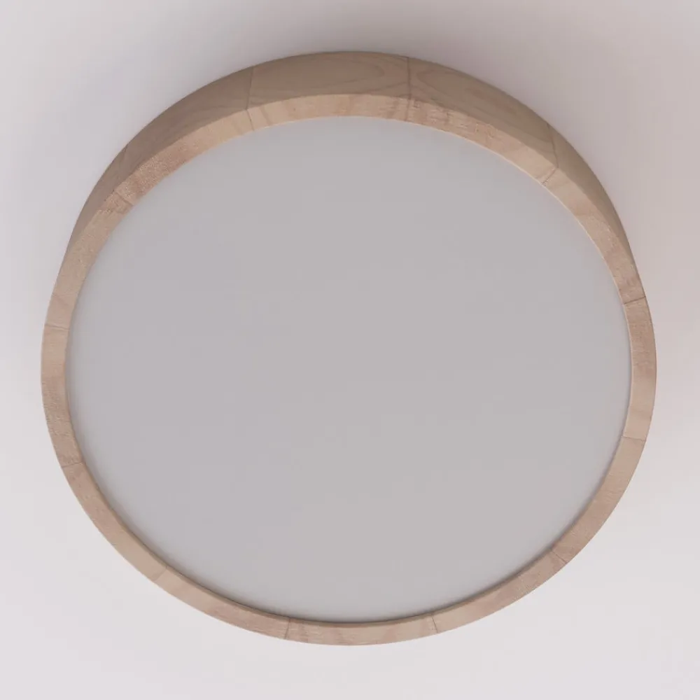 Envostar Kerio taklampe, Ø 37 cm, furu natur| Design- Og Hotellbelysning