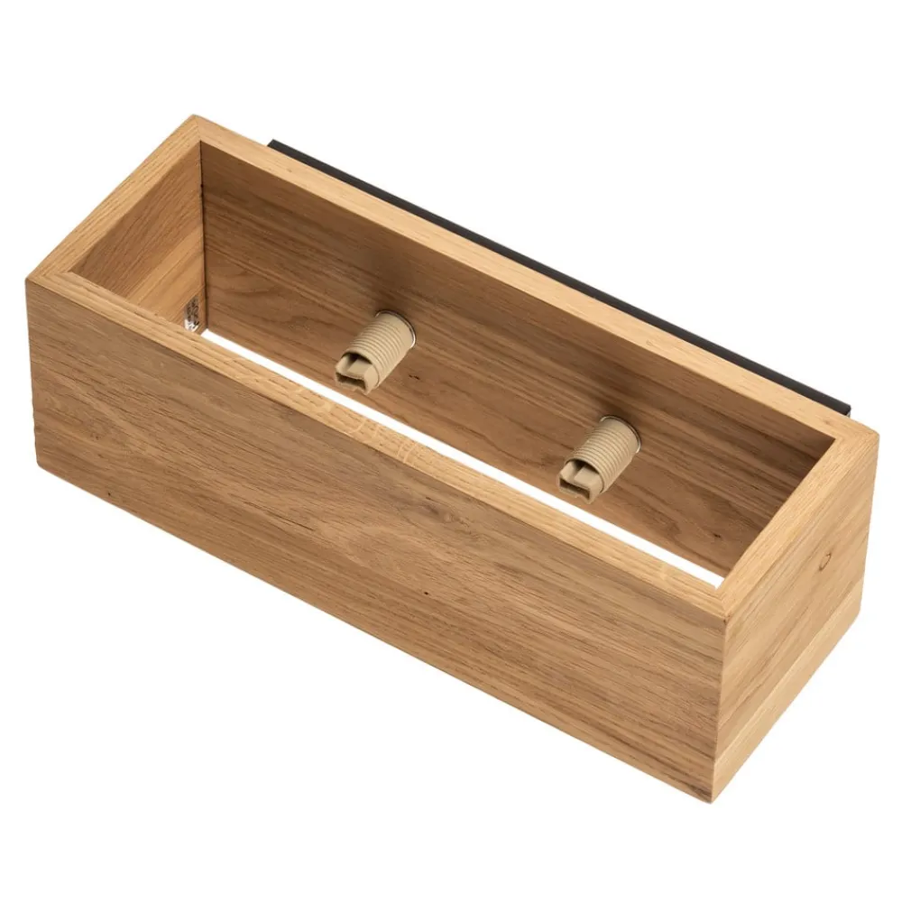 Envostar Kubiko vegglampe, oljet eik| Design- Og Hotellbelysning|Vegglamper