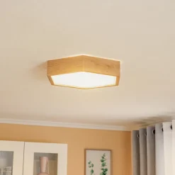 Envostar taklampe Hagen, eik Discount