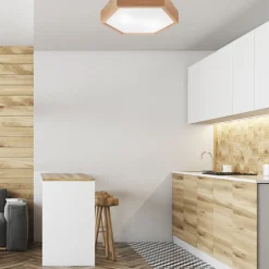 Envostar taklampe Hagen, eik Discount