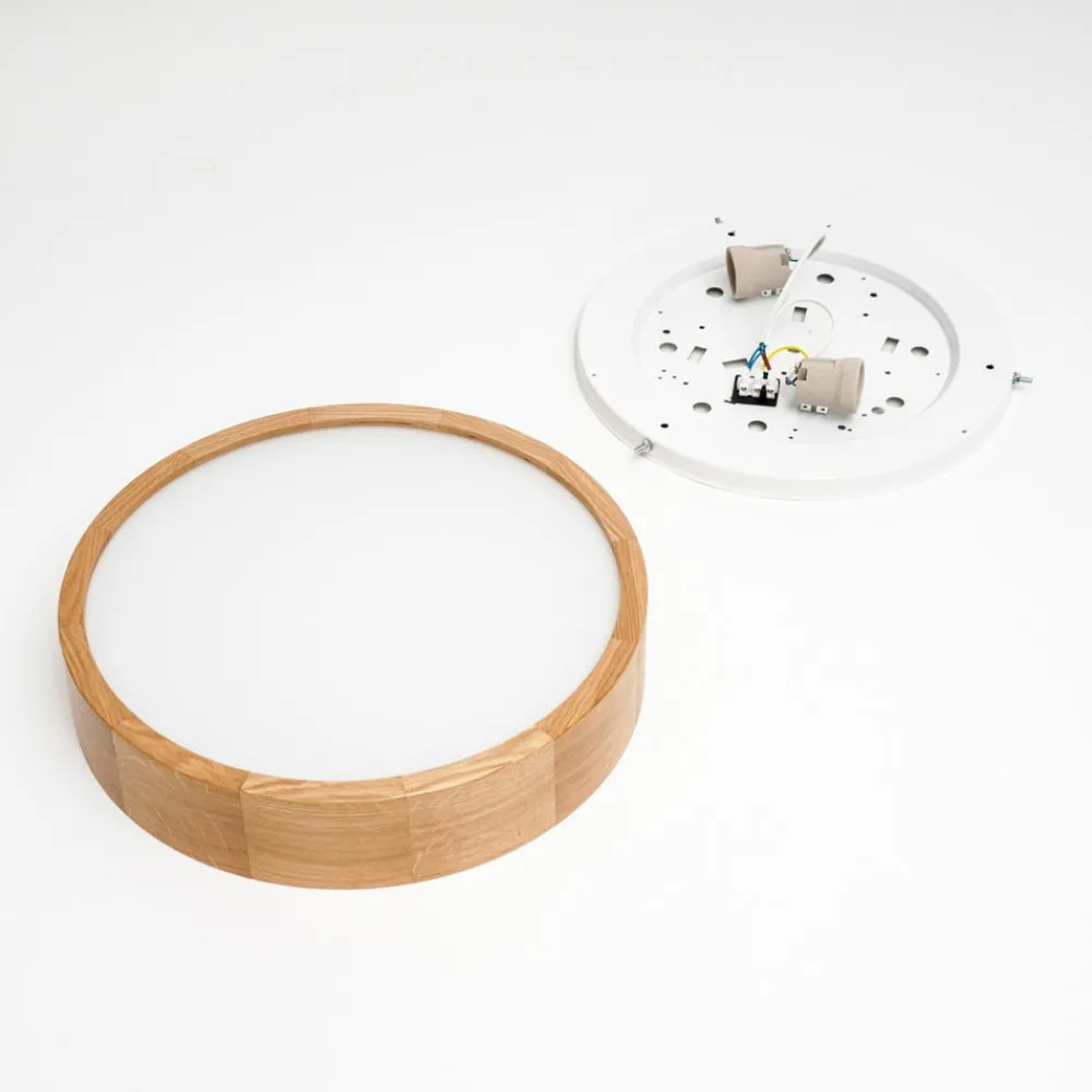 Envostar taklampe Kerio, Ø 37 cm, eik natur| Design- Og Hotellbelysning|Taklamper