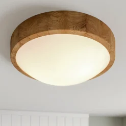 Envostar taklampe Kris, Ø 37 cm, eik natur| Design- Og Hotellbelysning|Taklamper